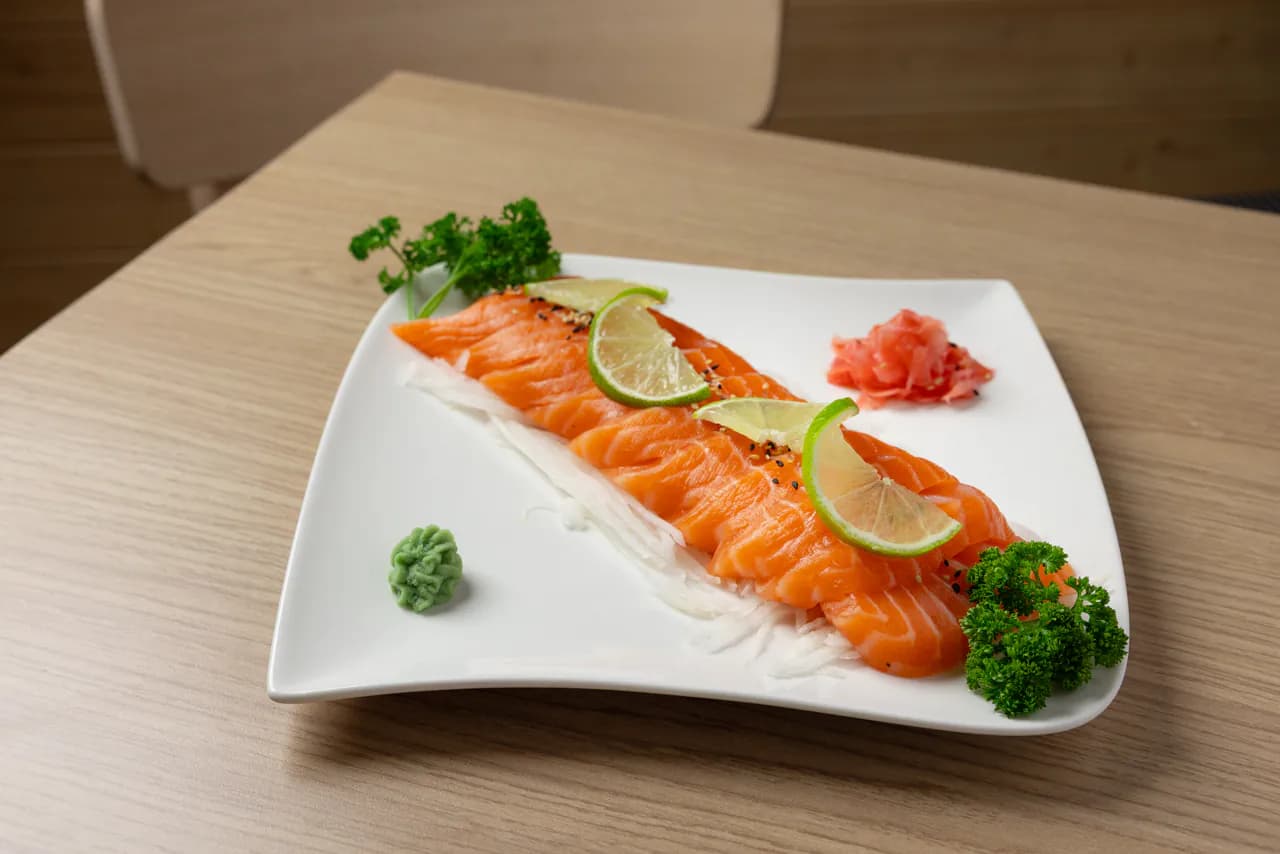 Salmon sashimi